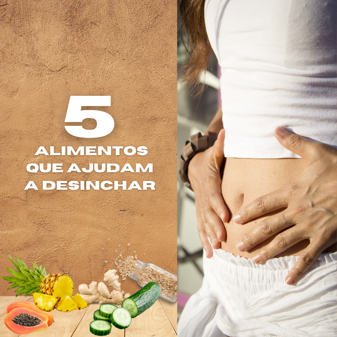 Alimentos que reduzem o inchaço abdominal